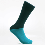 Men_s dress socks _ Sky blue block socks_Egyptian cotton 